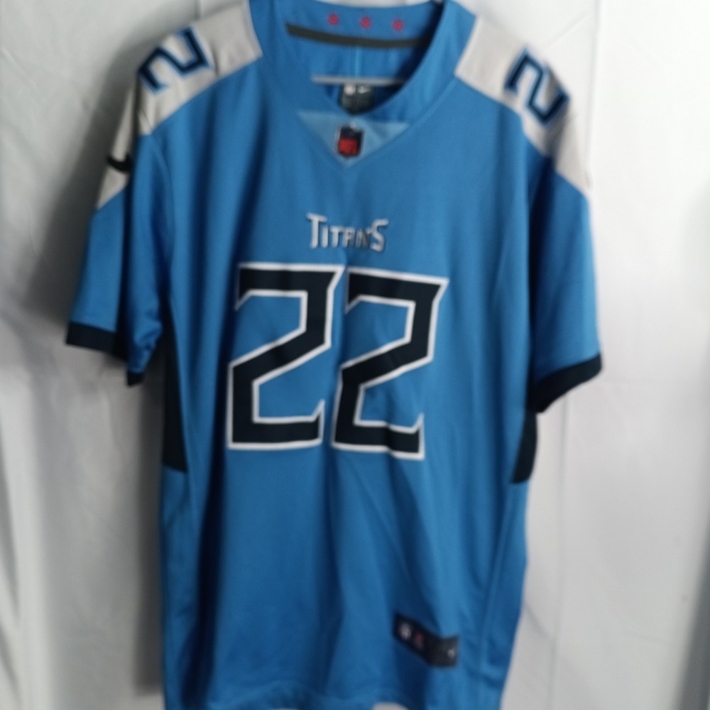 Nike NFL Tennessee Titans Derrick Henry 22 Jersey Mens XL Light Blue On Field